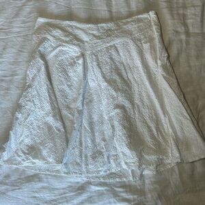 Lauren Ralph Lauren White Eyelet Skirt